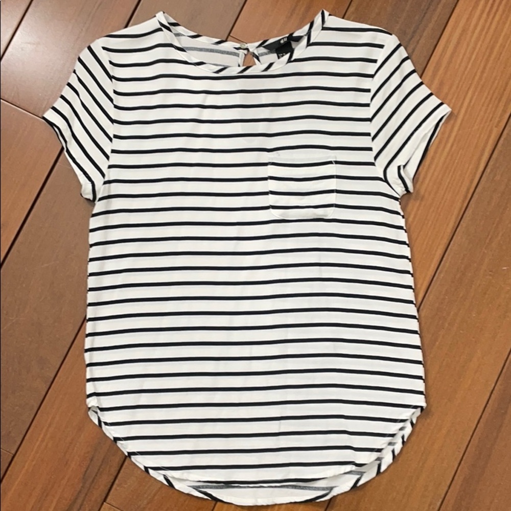 H&M Striped Blouse